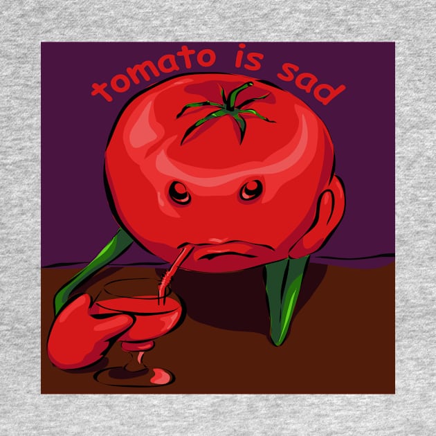 Tomato is sad. by Prizgena